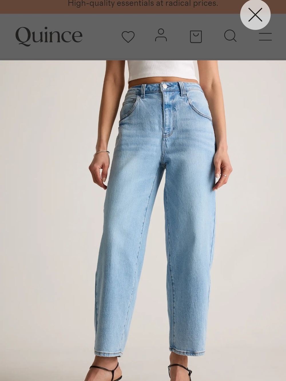 Quince Bella Barrel Jeans